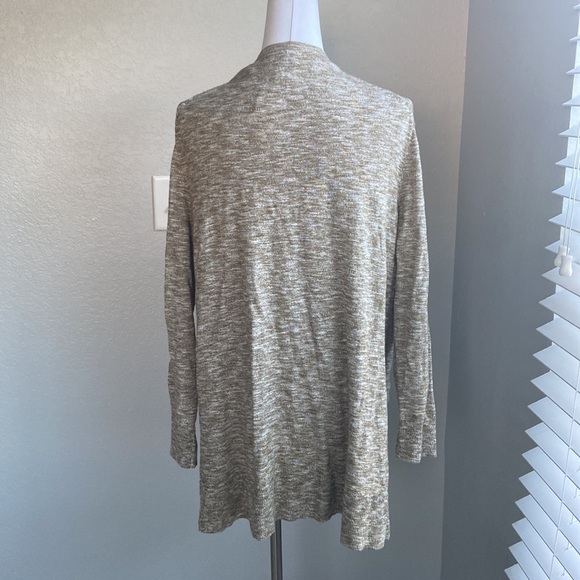 Madewell open cardigan in the color Marled Olive - Picture 4 of 7
